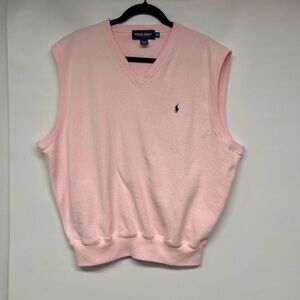 Ralph Lauren Polo Golf Light Pink V-Neck Vest